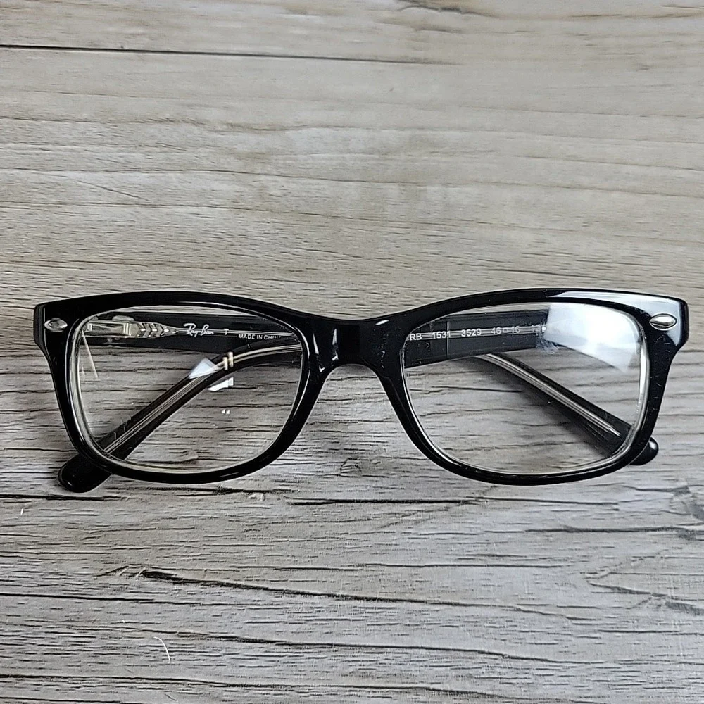 Ray-Ban Kids Eyeglasses Frames RB1531 3529 Black Square Full Rim‎ 46-16 125mm